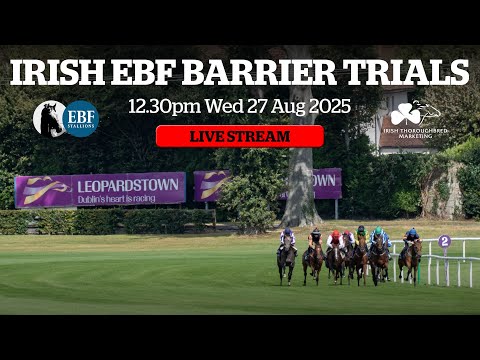 Irish EBF Barrier Trials 27 August 2025 - LIVE STREAM