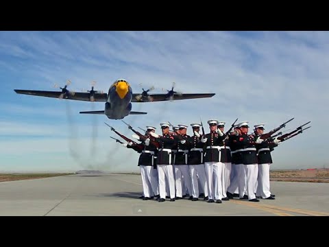Blue Angels C-130 "Fat Albert" LOW Flyover