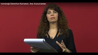 Homenaje: Derechos Humanos. Ana Arzoumanian