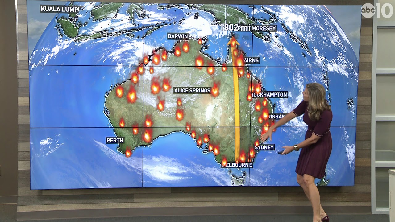 How the size of the Australian bushfires compare to California | Australia Wildfire Explained