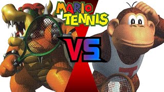 Mario Tennis 64 - Bowser vs DK Jr