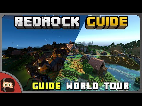 Its The End! World Tour of Bedrock Guide Season 1 World | Tutorial Survival Lets Play | Minecraft
