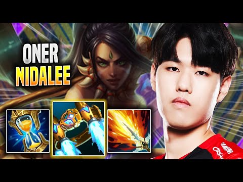 ONER IS A MONSTER WITH NIDALEE! - T1 Oner Plays Nidalee JUNGLE vs Karthus! | Season 2022