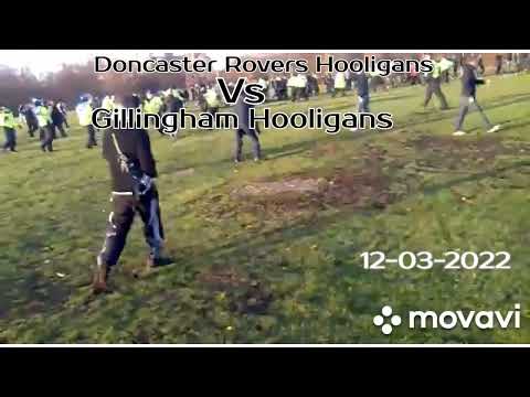 Gillingham Hooligans fight Doncaster Hooligans today (12.03.2022)