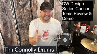 Video thumbnail for Want To Add some Concert Toms To Your Set up? See my Review/Demo Of DW’s Design Series 6 8 10” First by Tim Connolly Drums
