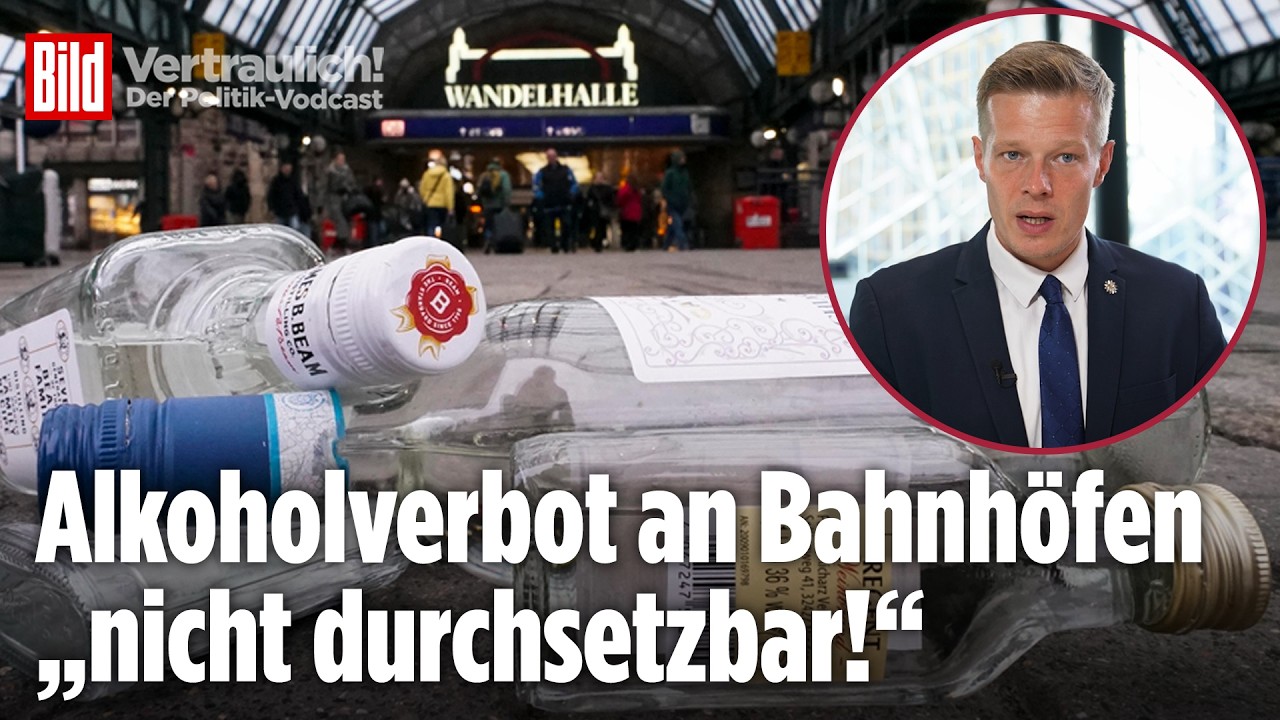 ALKOHOLVERBOT: Gewerkschafts-Chef Ostermann warnt vor Sicherheitsrisiko an Bahnhöfen | Vertraulich