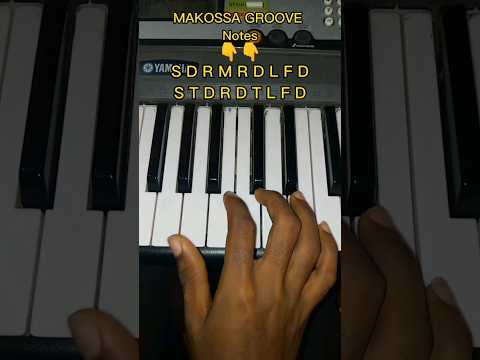 How to Play Popular Makossa Notes on Keyboard #makossa #shorts