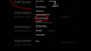 How to On Call forwarding settings। #call #forward #shorts