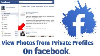 How to see all private photos of locked facebook profile