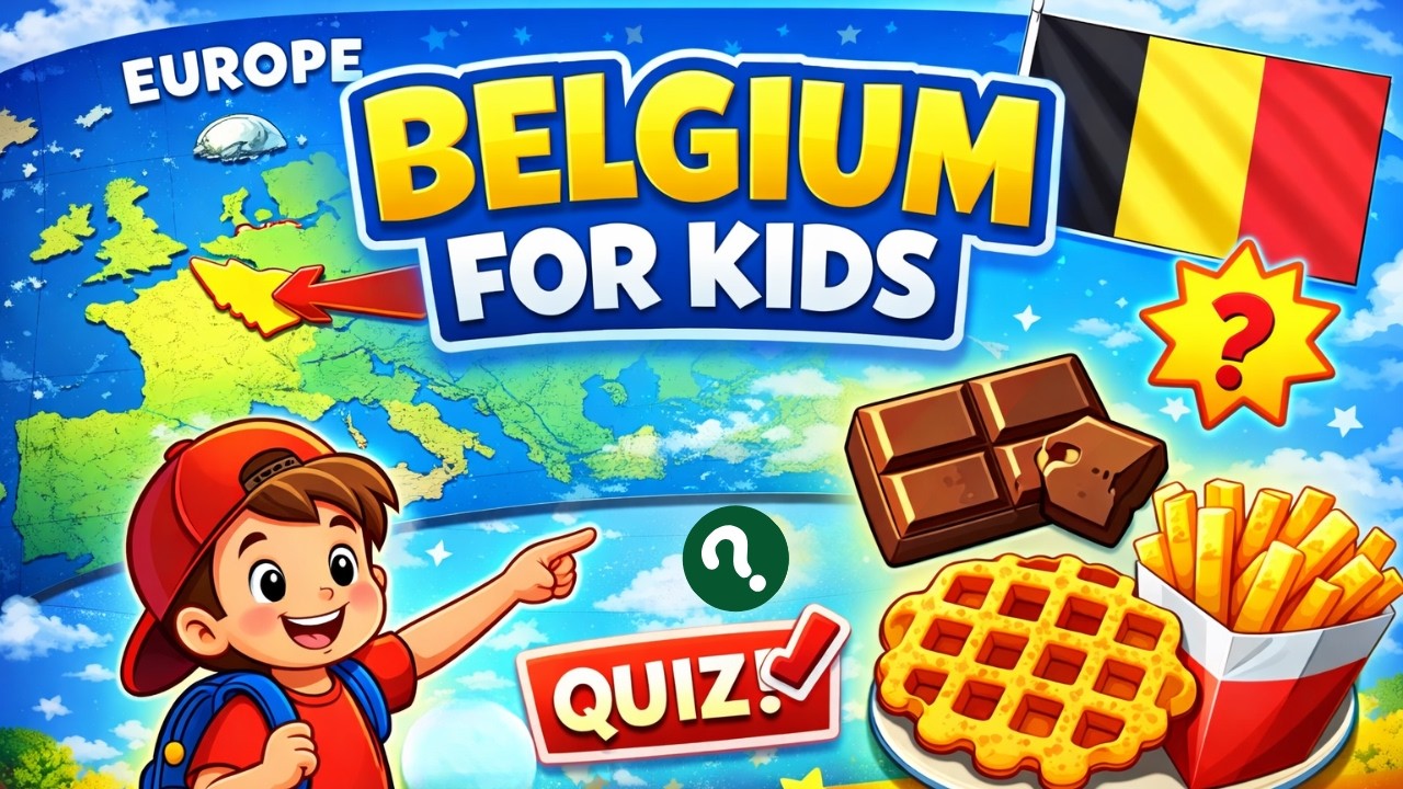 Belgium for Kids | Fun Facts, Map, Capital, Food & Flag | Countries of Europe Song