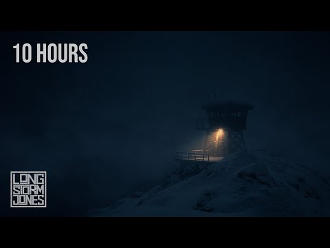 Winter Fog at Ironcrest Lookout — Wind, Snow & Rolling Fog Ambience | 10 HOURS