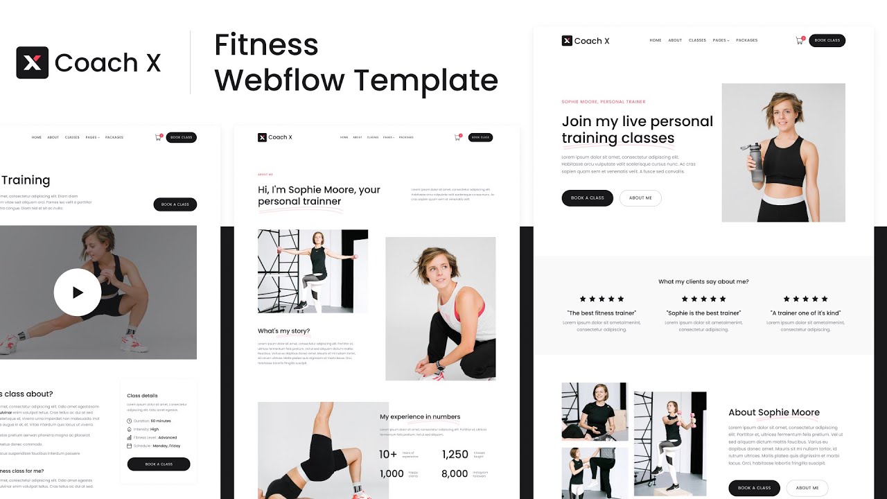 Coach X - Fitness Webflow Template | BRIX Templates
