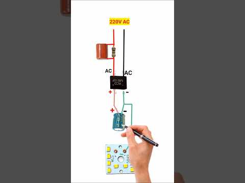 LED Driver Using MB10F Bridge Rectifier //220AC to 3V,6V, 9V,24VDC Circuit #shorts#viral#gktechnical