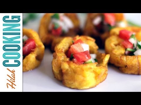How to Make Tostones (Fried Plantains) | Hilah Cooking