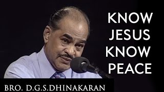 Know Jesus, Know Peace (English - Hindi) | Dr. D.G.S. Dhinakaran