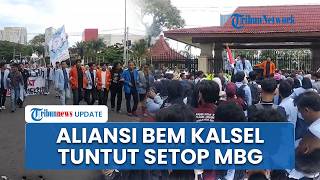Ratusan Mahasiswa Long March ke DPRD Kalsel, Bawa Tuntutan untuk Pemerintahan Prabowo