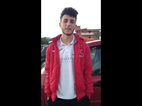 Marcello Simari (Sensation) dopo la partita contro la Futsal Serra