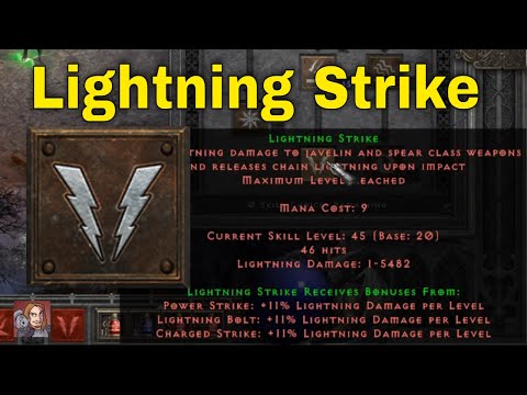 D2R Skills & Abilities - Lightning Strike (Amazon Javelin & Spear Tree)