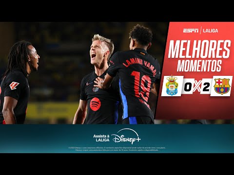 Gols e lances de Las Palmas x Barcelona