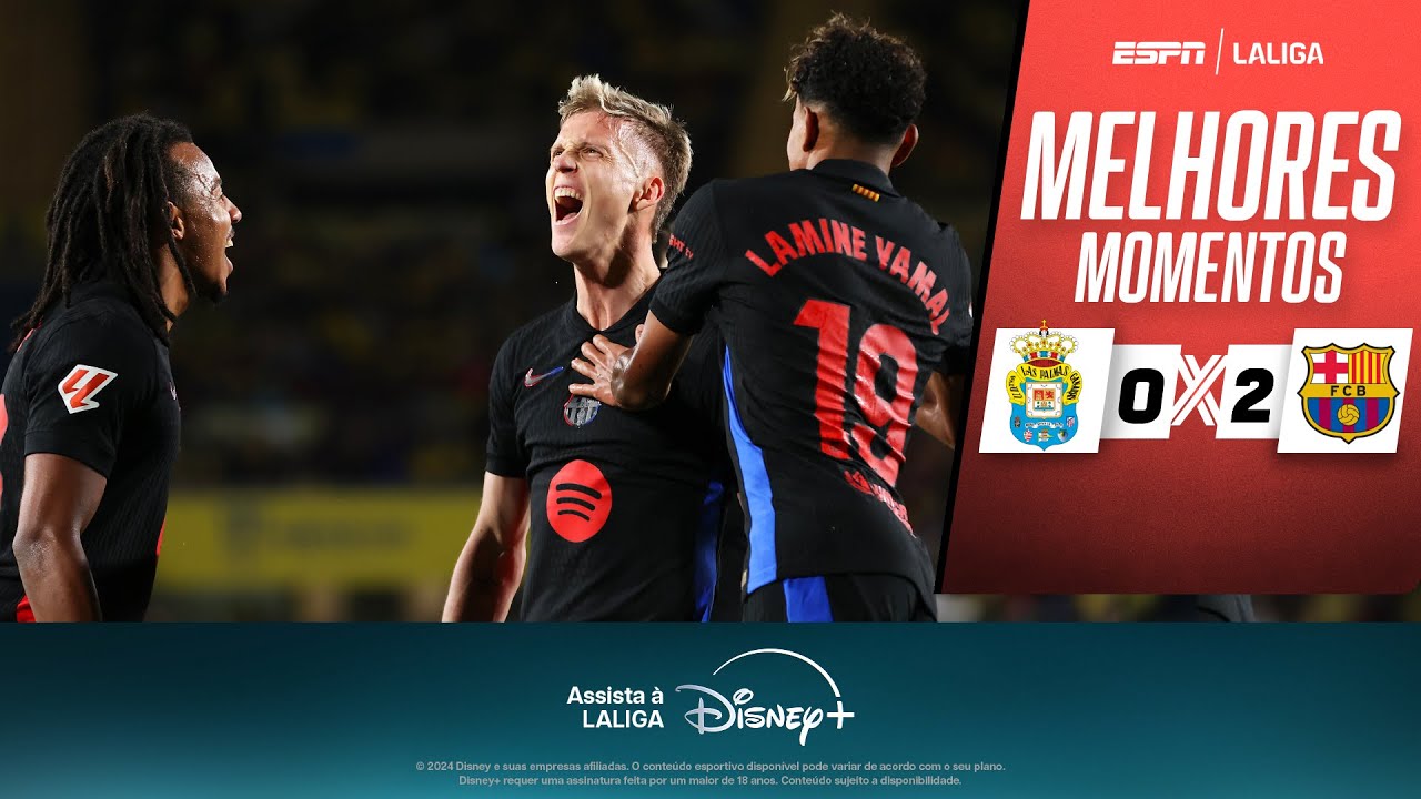 BARCELONA vence o Las Palmas com GOLAÇO e retoma liderança de LALIGA | Melhores Momentos