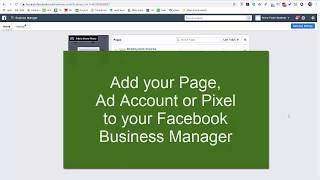 How to add your Facebook assets, such as Page or Ad account, to your Business Manager
