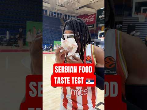 SERBIAN FOOD TASTE TEST 🇷🇸 #crvenazvezda