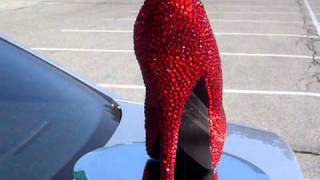 Strass Crystalized By Yasmin Damani  ( Red Ruby HOT Pumps)