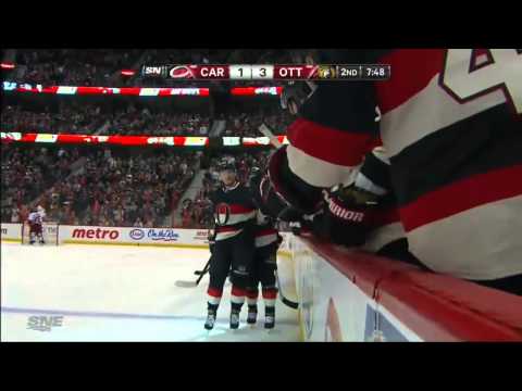 Chris Neil Goal (Carolina Hurricanes vs Ottawa Senators April 16, 2013) NHL HD