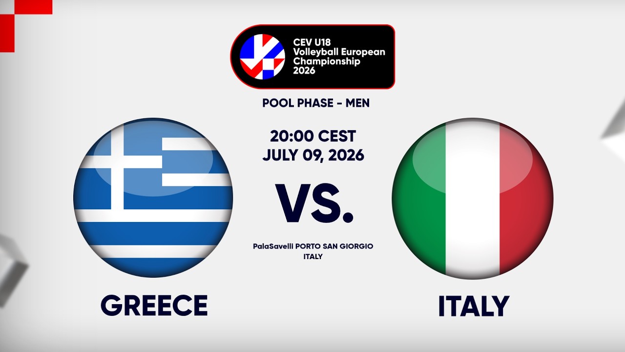 Full Match | Greece vs. Italy | CEV U18 Volleyball European Championship 2026 | Men
