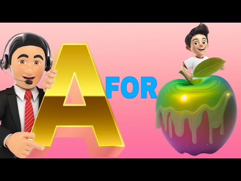 TEACHER TEACH TO BABY A FOR APPLE 🍎 A TO Z