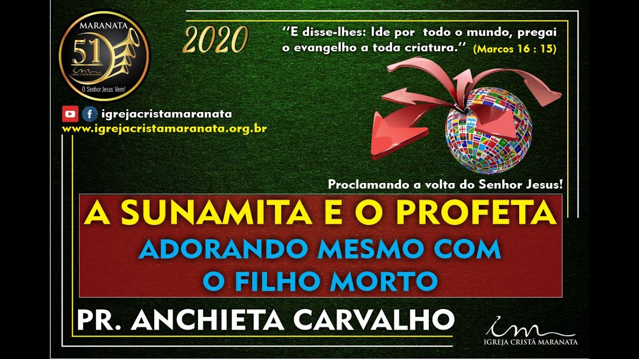 Pr Anchieta Carvalho - A SUNAMITA E O PROFETA (Adorando mesmo com o filho morto)