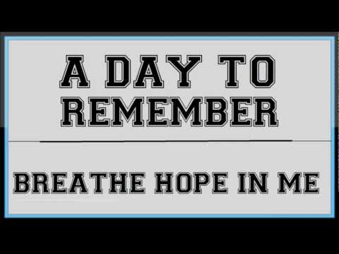 A Day To Remember - Breathe Hope in Me from their Demo '04