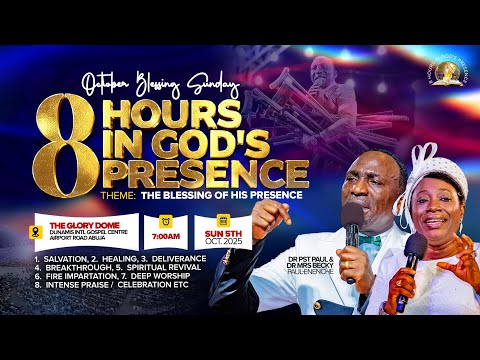 THE BLESSING OF... OCTOBER 2025 BLESSING SUNDAY SERVICE || 8 HOURS IN GOD'S PRESENCE  || 05-10-2025