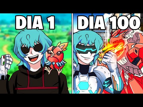 SOBREVIVI 100 DIAS COM POKÉMONS ROBÔS MINECRAFT PIXELMON O FILME