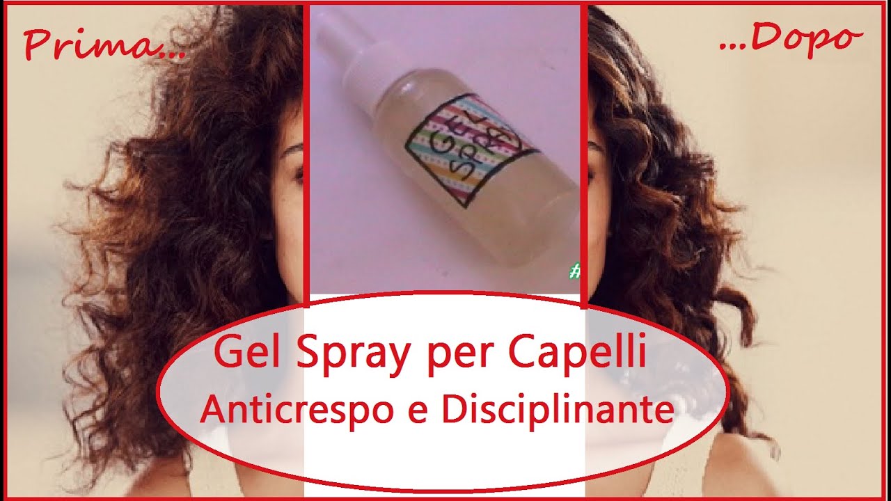 Gel Spray per Capelli Fai da Te - Anticrespo Disciplinante