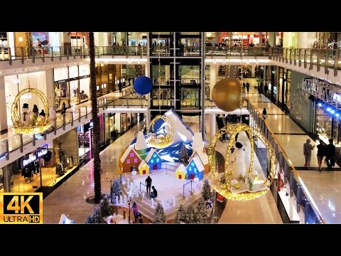 [4K] Excursão a pé pelo centro da cidade do Bahrein (3º andar) Ambiente do shopping - Manama