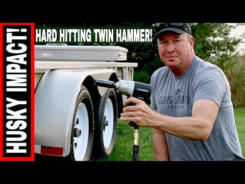 HUSKY 800 ft/lbs 1/2" IMPACT WRENCH REVIEW! TWIN HAMMER DESIGN!