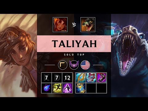Taliyah Top vs Renekton - NA Master Patch 25.07