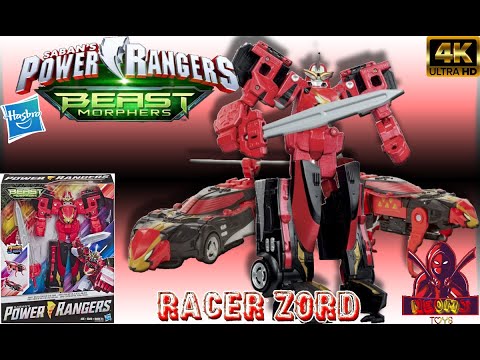 Racer Zord | Power Rangers Beast Morphers [Hasbro] (1/5) - UNBOXING & REVIEW : (ENGLISH) 4K