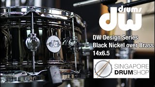Video thumbnail for DW Design Series Black Nickel over Brass 14x6.5 Snare Drum by Singapore Drum Shop