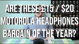 Motorola Verveloop 105 in-ear headphone review - these low cost bluetooth headphones are great value