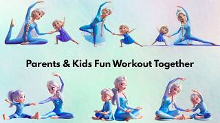 Parents & Kids Fun Workout Together | Family Yoga Routine for Energy &