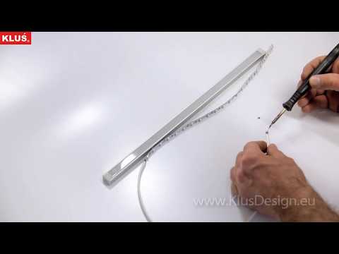 Відео огляд Алюмінієвий профіль MICRO-ALU для LED стрічок, з розсіювачем KLUS, 3м. (Ціна за 1 штуку)