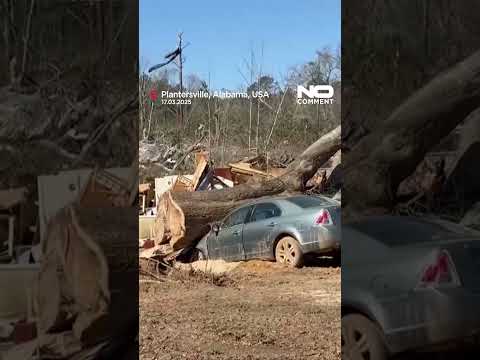 Severe storms leave widespread destruction across eight US states