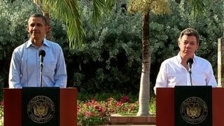 President Obama and President Santos Hold a Press Conference