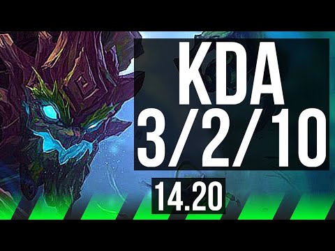 MAOKAI vs WARWICK (JGL) | 3/2/10 | EUW Diamond | 14.20