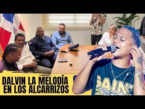 JUNIOR SANTOS Welcomes DALVIN LA MELODÍA At the Los Alcarrizos Town Hall