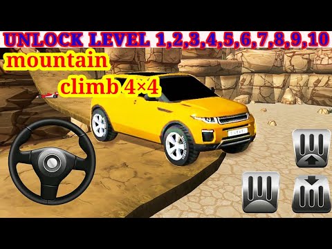 Mountain Climb 4x4: Impossible Stunts RED SUV Unlocked Levels 1,2,3,4,5,6,7,8,9,10 Android GamePlay