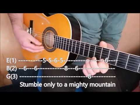 "Whāia!" Guitar 5. Melody. Key F. From "Waiata the Taniwha"