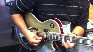 Video thumbnail for Prestige Heritage Deluxe and Musician guitar demo at NAMM 2011 by Prestige Guitars